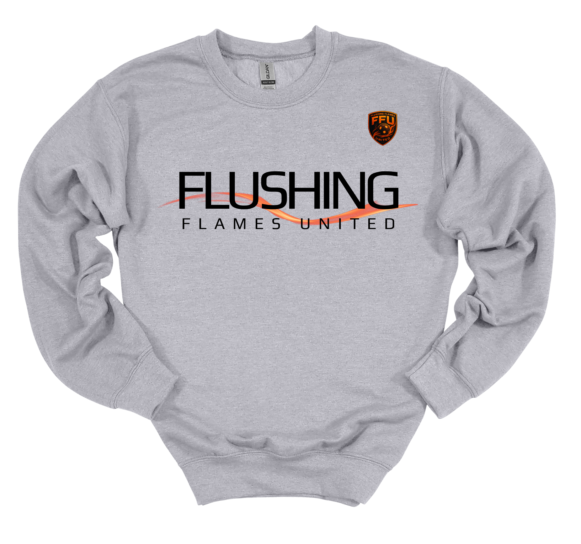 Flushing Flames Untied Crewneck
